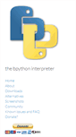 Mobile Screenshot of bpython-interpreter.org